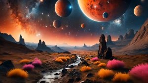 Вальс Планет - космическая песня красивая ИИ анимация