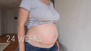 PREGNANT BELLY TRANSFORMATION  | 4 - 40 WEEKS BELLY GROWTH | SECOND PREGNANCY