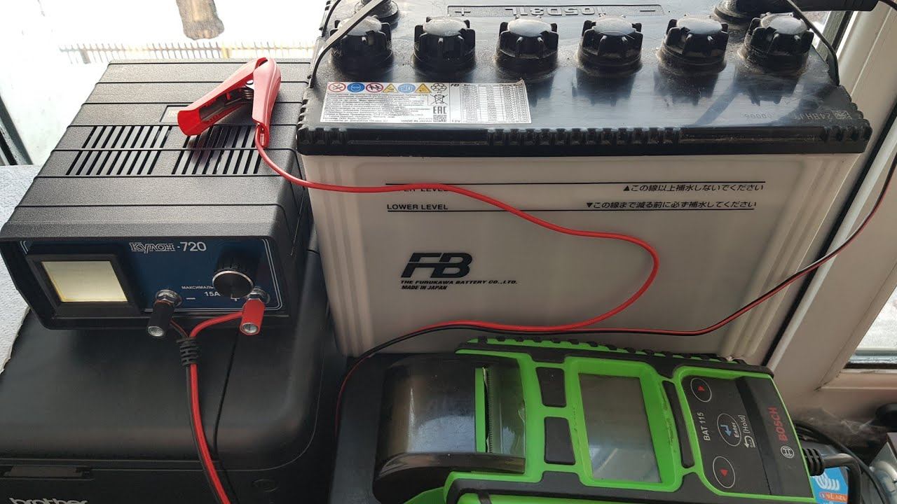 ЗАРЯДНОЕ УСТРОЙСТВО КУЛОН  720, заряд FURUKAWA BATTERY 74 Ач.  Выбор проводов и крокодилов для ЗУ