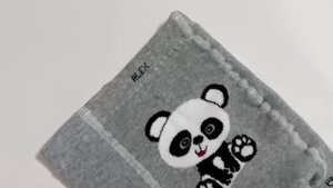 Махровые колготки с рисунком панда