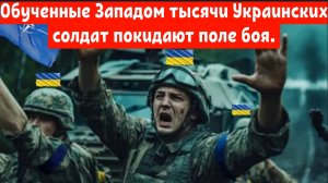 НАТО опозорило себя: Обученные Западом тысячи украинских солдат покидают поле боя .