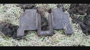 Копаю металл до темноты. Нашел сброс железа