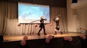 Сакура-пати, Кострома. Милли и Сова/ 2b и 9s/ Nier: Automata