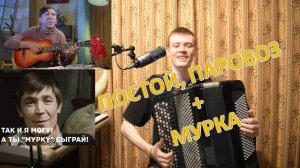 Постой, паровоз + МУРКА Импровизация ♫ Санёк отжигает на баяне! ♫