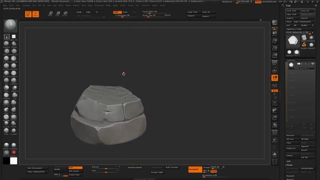 How to Create Stylized Rock for Games Speed Art _ 3ds Max _ ZBrush _ Substance Painter (720p)