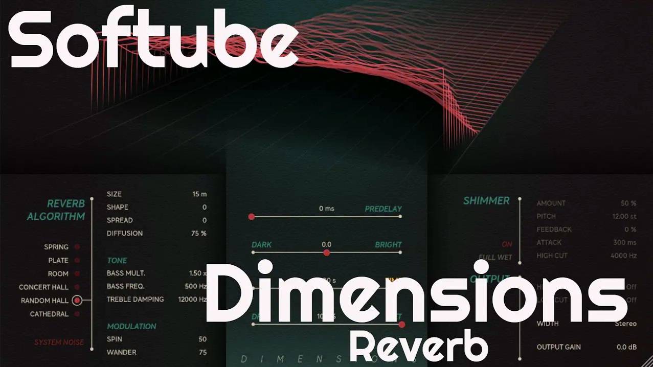 Softube Dimensions: Reverb Sound Demo (No Talking)