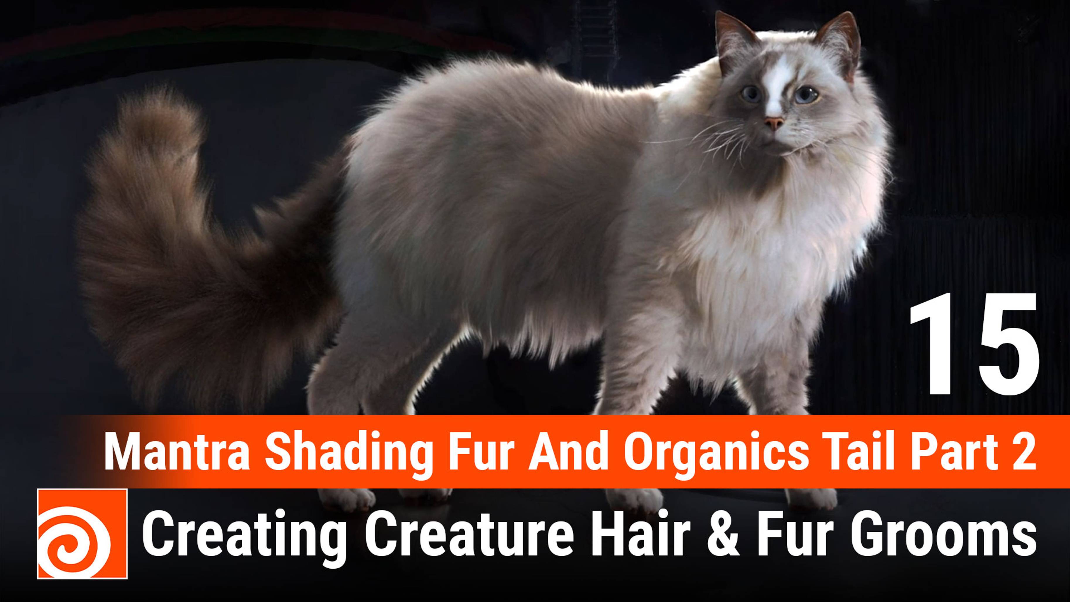 Creating Creature Hair & Fur Grooms in Houdini
15 Mantra Shading Fur And Organics Tail Part 2