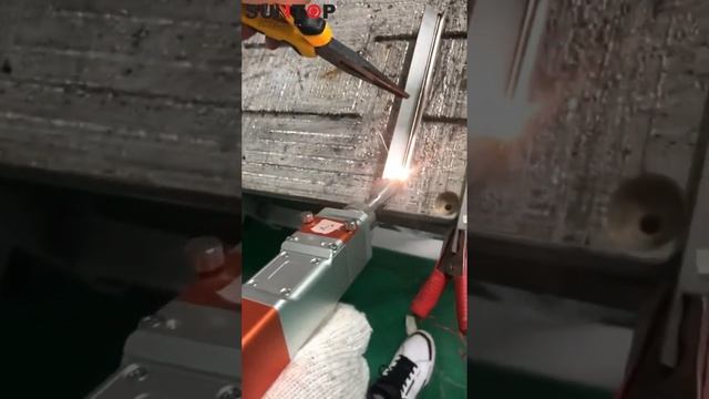 Handheld laser welding test