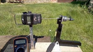 Emax xa2212 1400kv, 3s Aspilsan 18650 battery. 8045 propeller thrust test