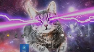 [PS4 Themes] BRIKS 2 Laser Cat in Space Dynamic Theme