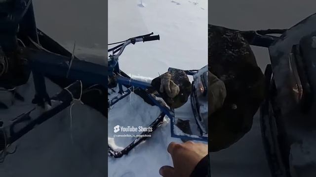 мототолкач не едет в сыпучий снег,думаю о переделки модуля
