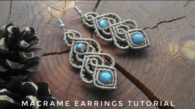 DIY Макраме серьги Мастер-класс смотреть онлайн