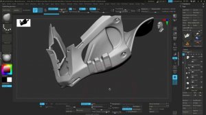 Интерфейс 3D художника в ZBrush.