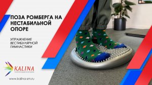 Вестибулярная гимнастика. Поза Ромберга на нестабильной опоре.
