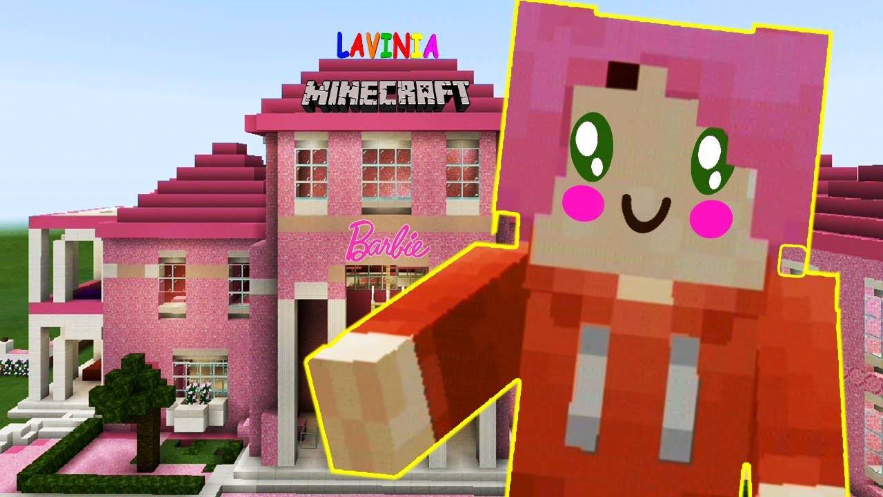 Minecraft домика Barbie! Дом Барби невероятная постройка в майнкрафт #лавиния #майнкрафт #minecraft