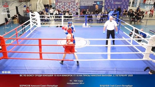 104 пф 54 кг БОРИСОВ Алексей Санкт-Петербург БУШУЕВ Глеб Санкт-Петербург