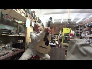 Гитара с широким грифом под металлические струны от мастерской Антона Хорина, обзор и звучание.