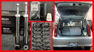 Меняю задние амортизаторы и пружины.