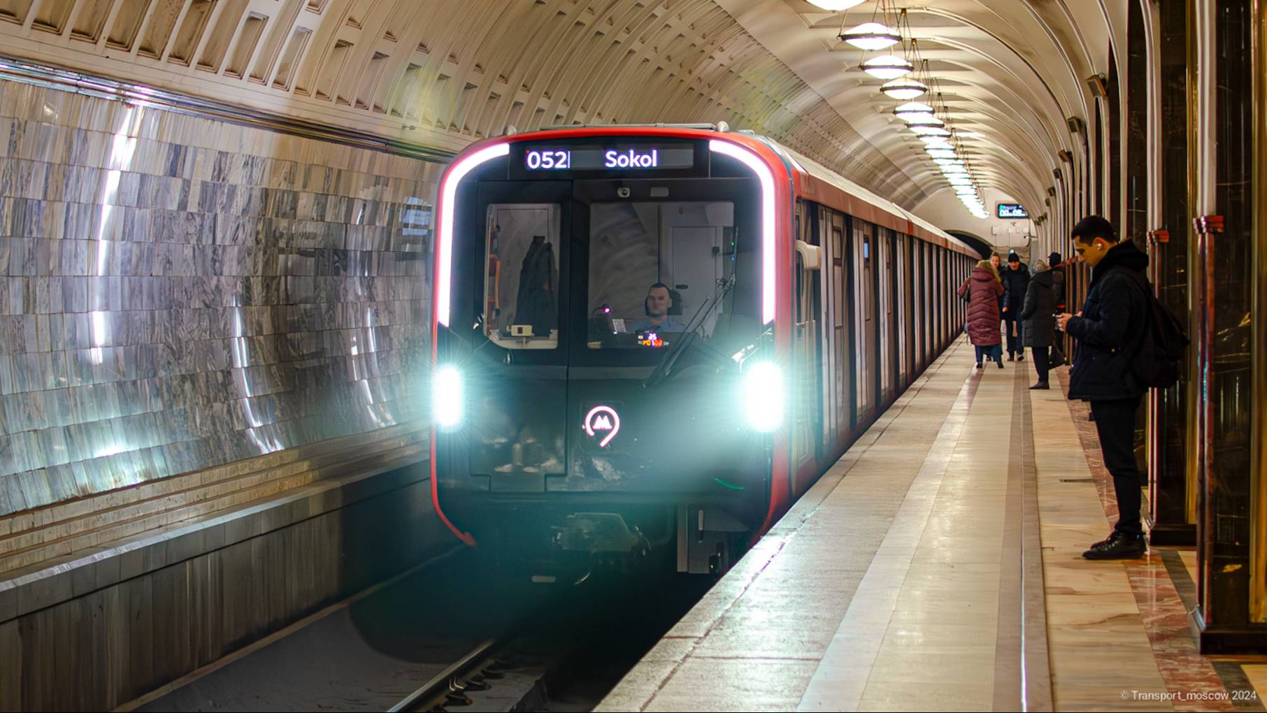 состав 81-775.2 "Москва 2024" отправляется со станции Динамо (31.10.2024)