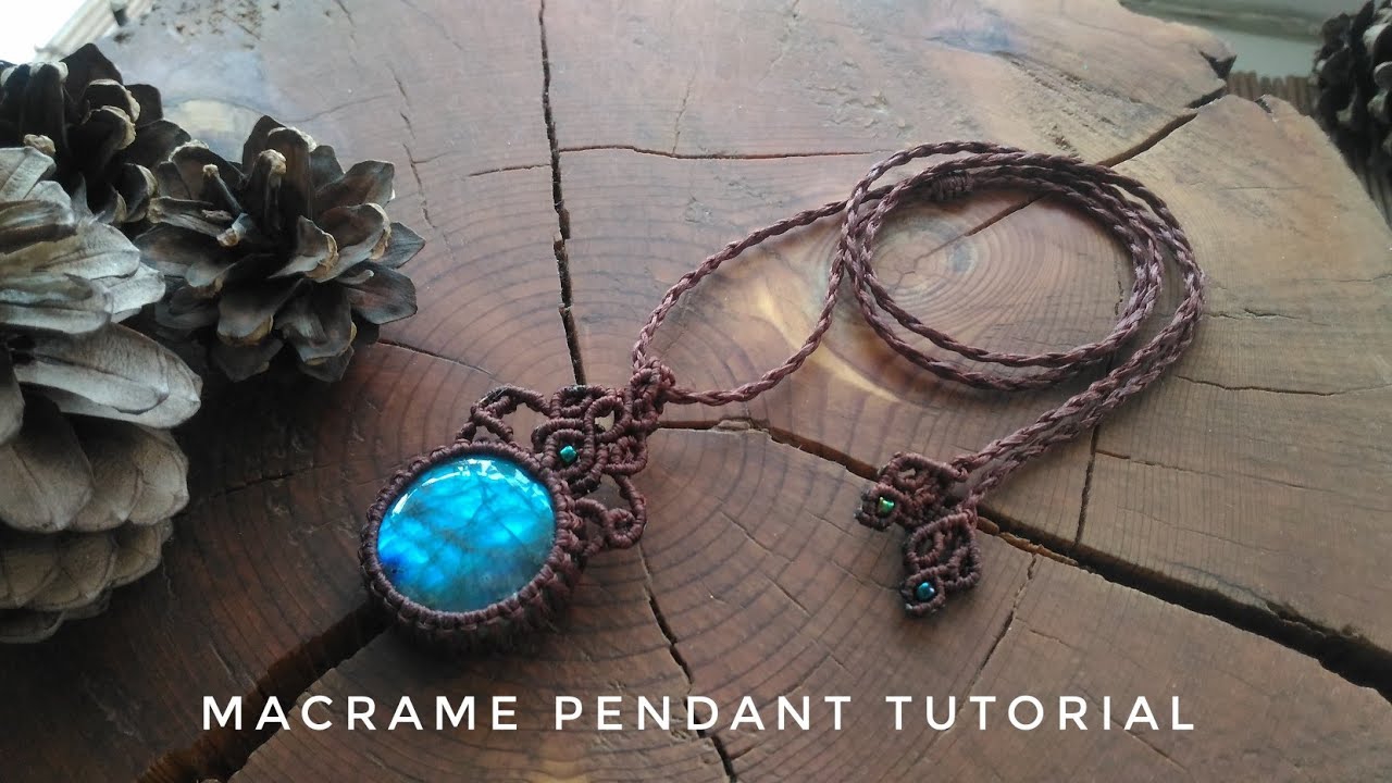 DIY Макраме кулон Мастер-класс смотреть онлайн
