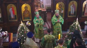 Божественная литургия в монастыре прп. Серафима Саровского, 15 января 2025 года