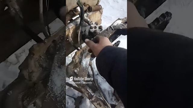 примеряю кпп от девятки на вездеход