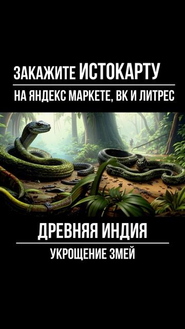 Древняя Индия. Укрощение змей. Всеобщая история. Истокарта. Histomap смотреть онлайн