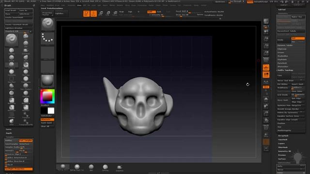 Введение в Zbrush - Зеркало и сварка урок 25