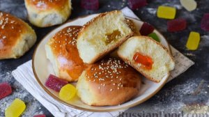 Тот случай, когда эксперимент с начинкой удался! СДОБНЫЕ БУЛОЧКИ С КОНФЕТАМИ