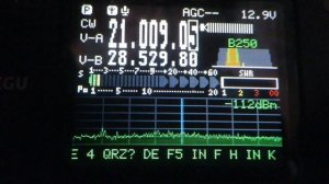 Xiegu G90 - приём CW с разной шириной полосы пропускания