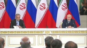 Владимир Путин. Пресс-конференция по итогам российско-иранских переговоров 17 января 2025 года.