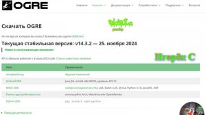 Ищу прграмму взамен слетевшей юнити -- Ogre3D SDK