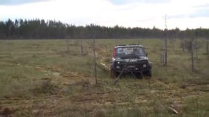 Нива на огромных колёсах тест драйв по бездорожью