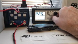 ОТСТОЙ  АККУМУЛЯТОРА. Изменение  после   12/24/48 часов.  FURUKAWA BATTERY (FB) 75 Ач