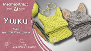 Ушки на шапочку-трубу для собак и кошек