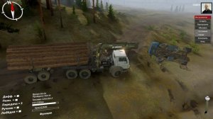 Лесовоз помог старому грузовичку