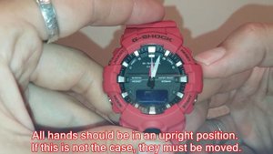 Casio G-Shock GA-800 manual 5535 to calibration if not sync