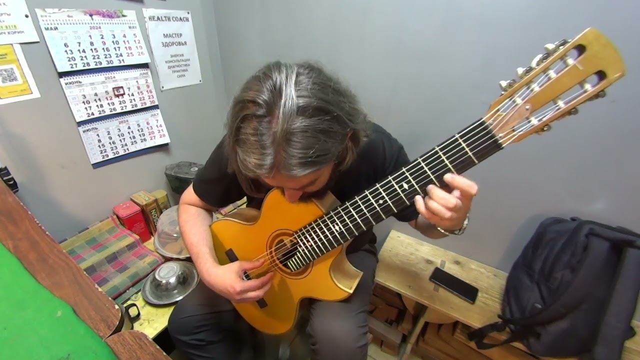 Настоящий звук русской семиструнной гитары А. Хорина! Игнац Фон Гельд "Козак" исп. Алексей Тонких. смотреть онлайн