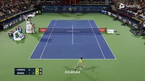 Novak Djokovic vs Tomas Machac Rollercoaster First Match! | Dubai 2023 Highlights