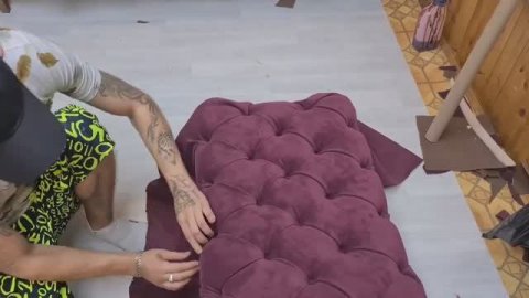 Делаем банкетку Elliott часть 1. Банкетка в каретной стяжке своими руками. Делаем банкетку для ног