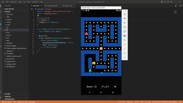 Flutter Game - Pacman - смотреть видео онлайн от «Серебряный Блюд» в ...
