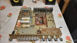 Шасси усилителя Вега 119 после профилактики