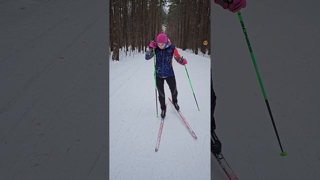 устойчивый разгон #коньковыйход #лыжи #ski #лыжник