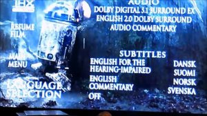 DVD Menu Walkthrough to Star Wars The Empire Strikes Back