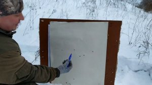 ИЖ-26 отстрел картечи 8.5-36г главпатрон SilverShot и 8.5-32г ФЕТТЕР на 50м