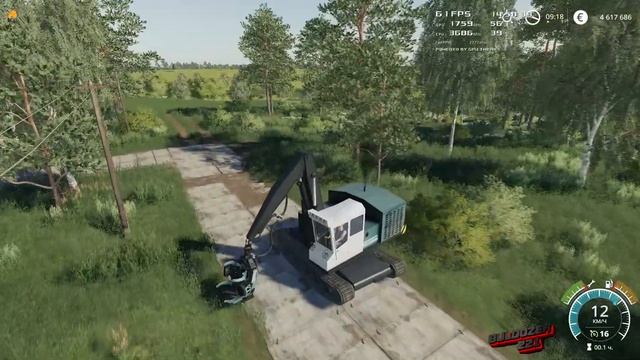Модификация ЛП 19Б3 Лесозаготовительная машина для farming simulator 2019