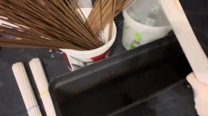 Окрашивание морилкой бумажной лозы