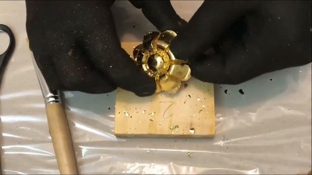как сделать золочение поталью и суперпоталью. часть 3