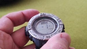 Compass calibration  and indication  for Casio Pro Trek PRW 3500. Калибровка и индикация компаса.