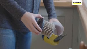 Karcher VC 5 – извлечение мусора из патронного фильтра